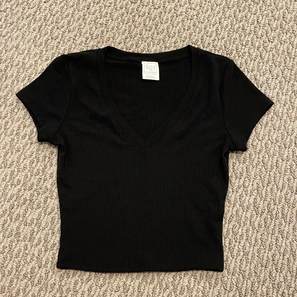 Women's / Juinors Full Tilt ribbed crop top XS